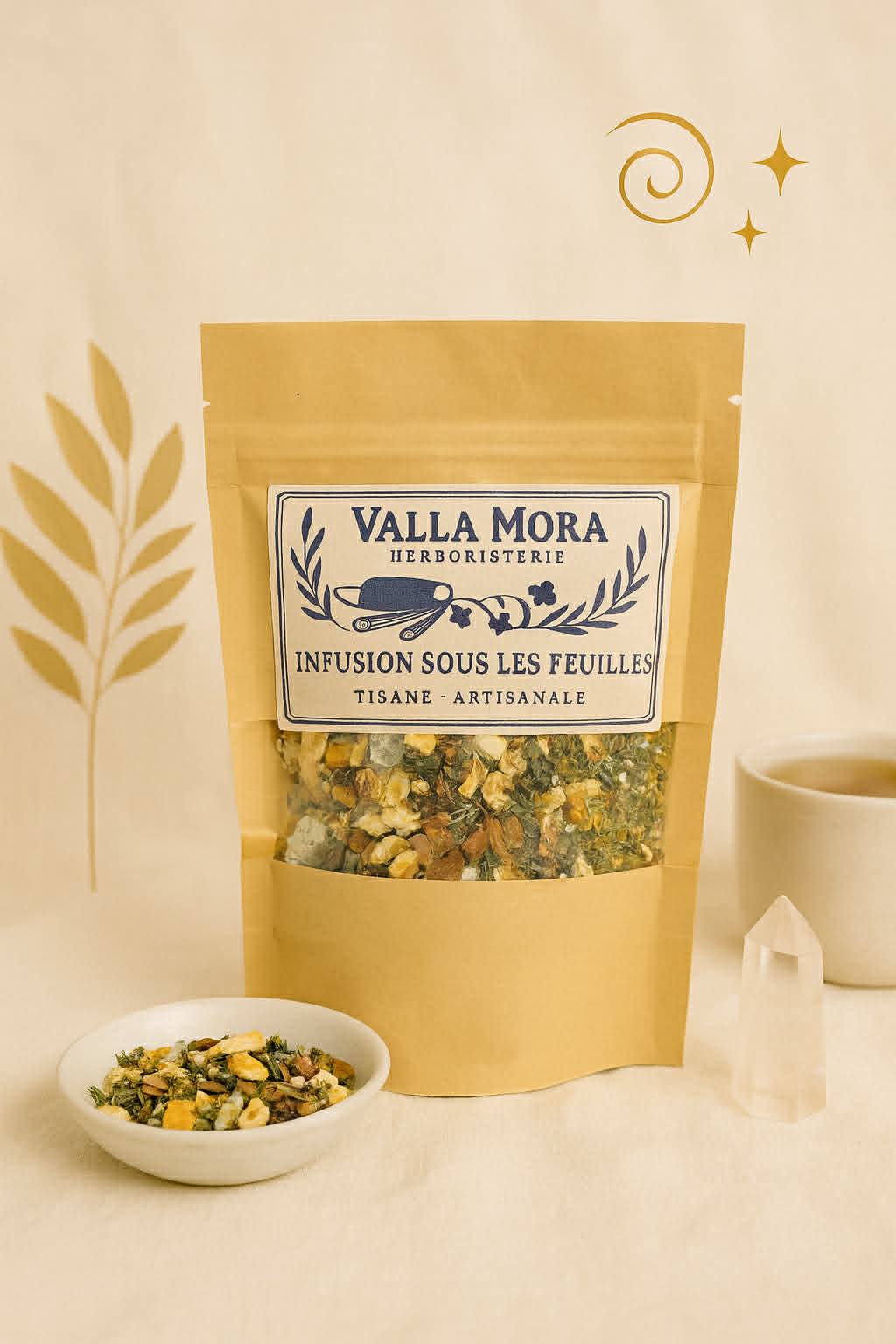 Infusion sous les feuilles